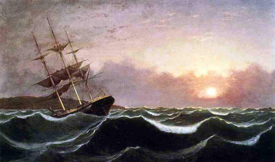Fitz Hugh Lane Sunset After Storm - Canvas Print