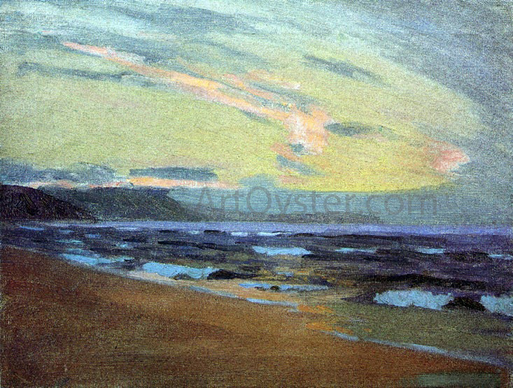 Arthur Wesley Dow Sunset at Gay Head, Martha's Vinyard - Canvas Print