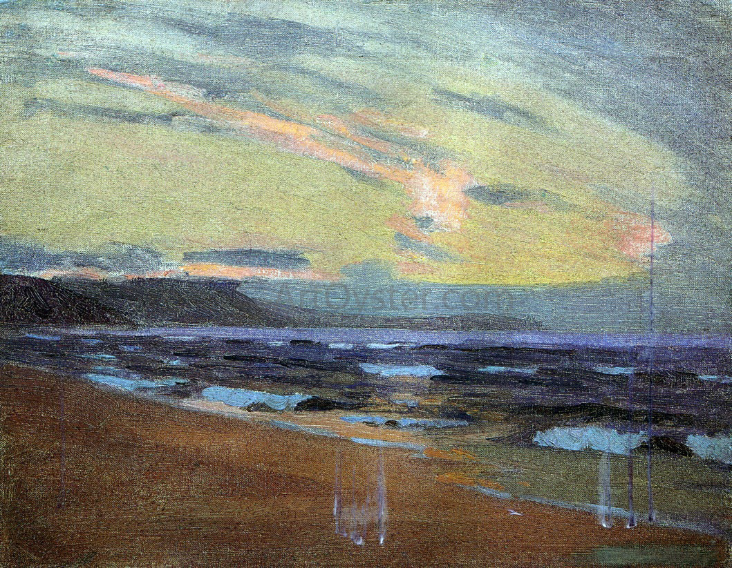 Arthur Wesley Dow Sunset at Gay Head, Martha's Vinyard, Massachusetts - Canvas Print