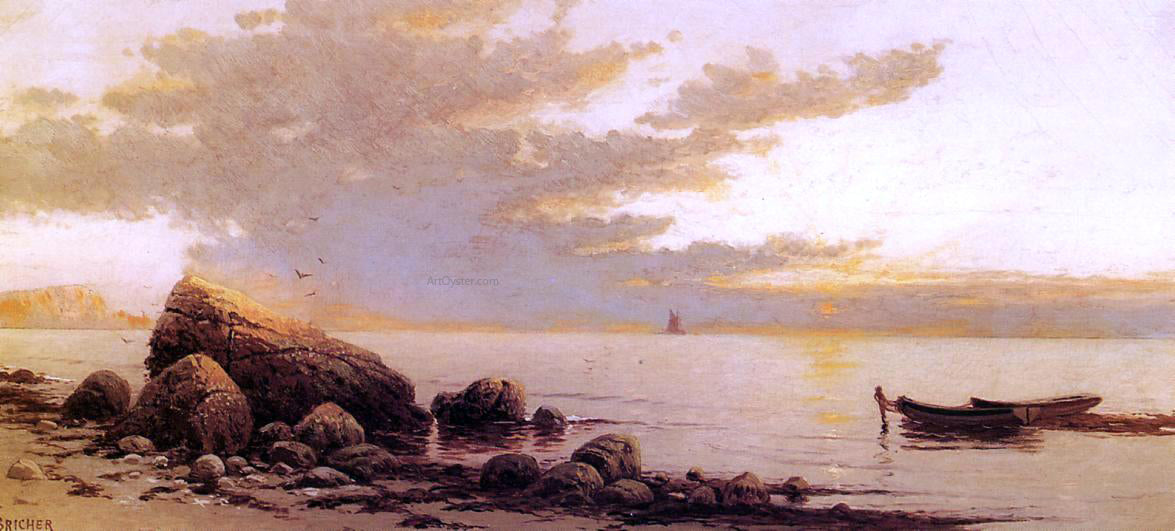 Alfred Thompson Bricher Sunset - Canvas Print