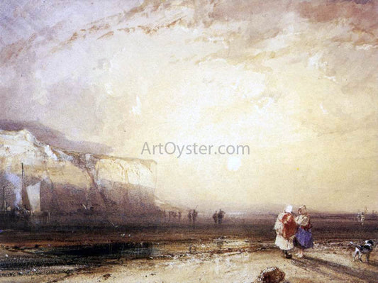 Richard Parkes Bonington Sunset in the Pays de Caux - Canvas Print