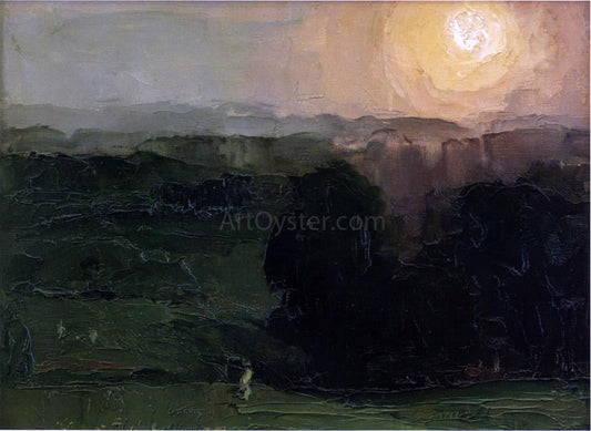 George Wesley Bellows Sunset, Jersey Hills - Canvas Print