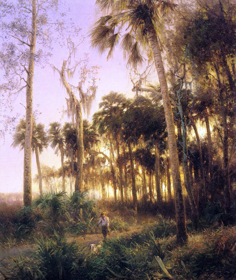 Herman Herzog Sunset near Low Creek, Florida - Canvas Print