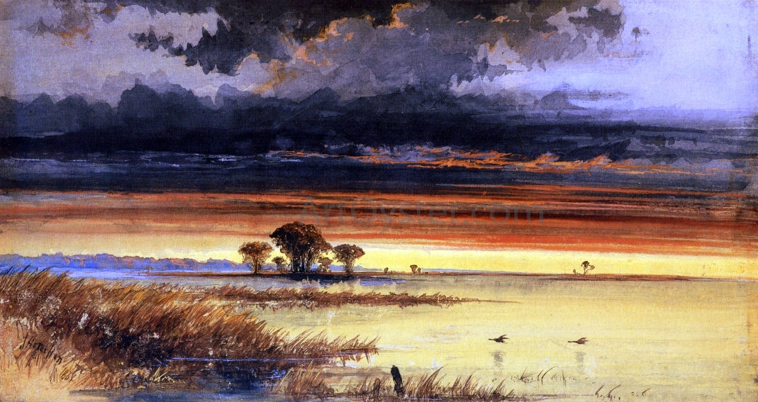James Hamilton Sunset on the Jersey Flats - Canvas Print