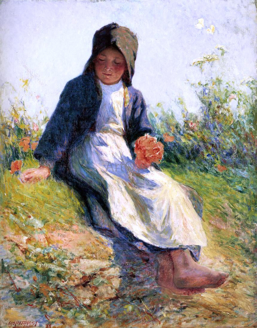 Edward Potthast Sunshine - Canvas Print