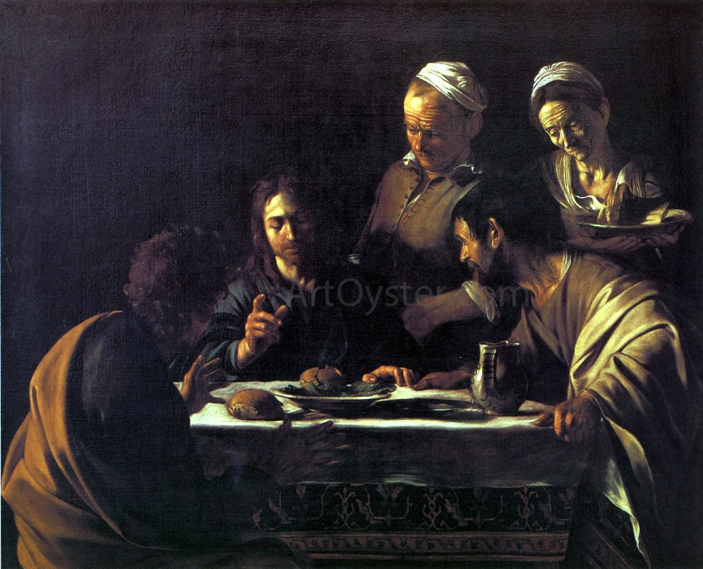 Caravaggio Supper at Emmaus - Canvas Print