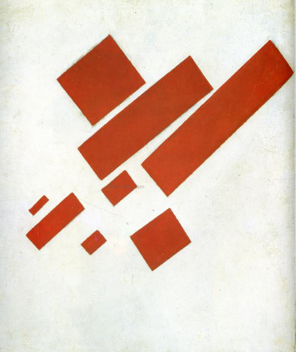 Kazimir Malevich Suprematism Two Dimensional Self Portrait - Canvas Print