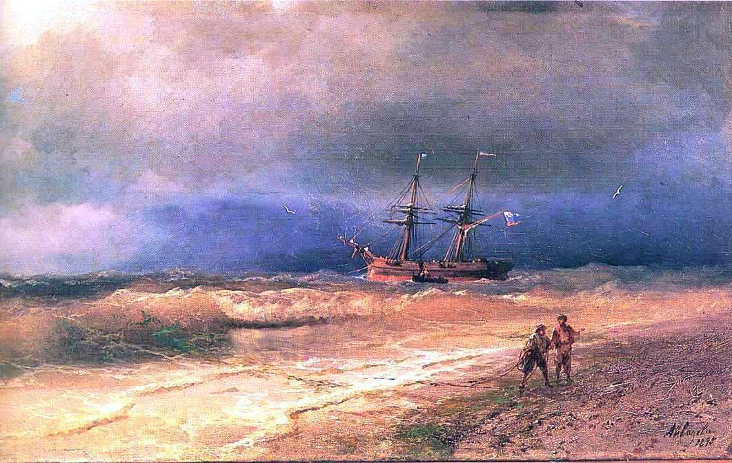 Ivan Constantinovich Aivazovsky Surf - Canvas Print