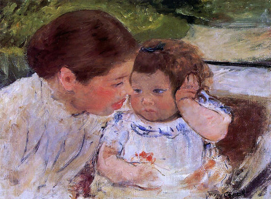Mary Cassatt Susan Comforting the Baby (no.1) - Canvas Print
