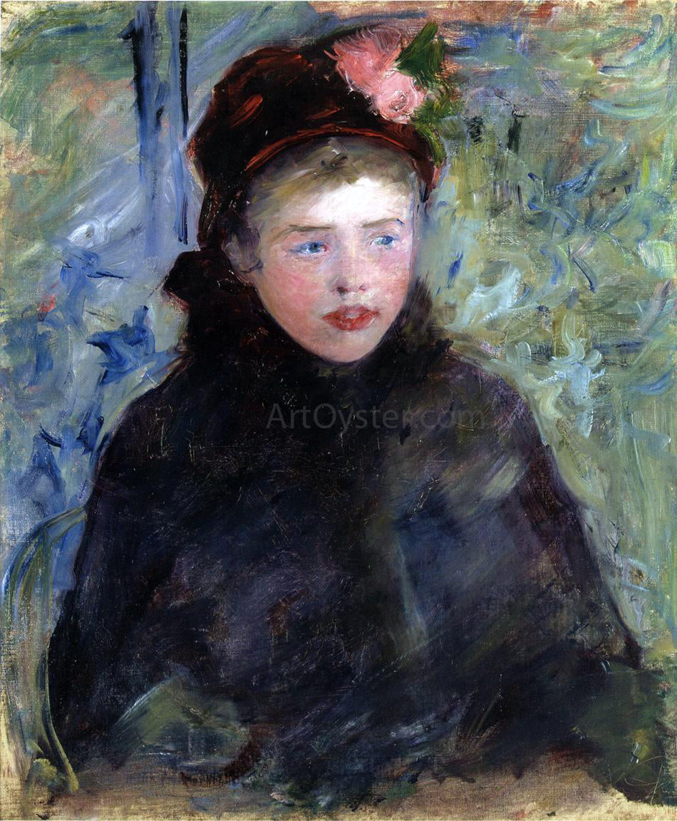 Mary Cassatt Susan in a Toque Trimmed with Two Roses - Canvas Print