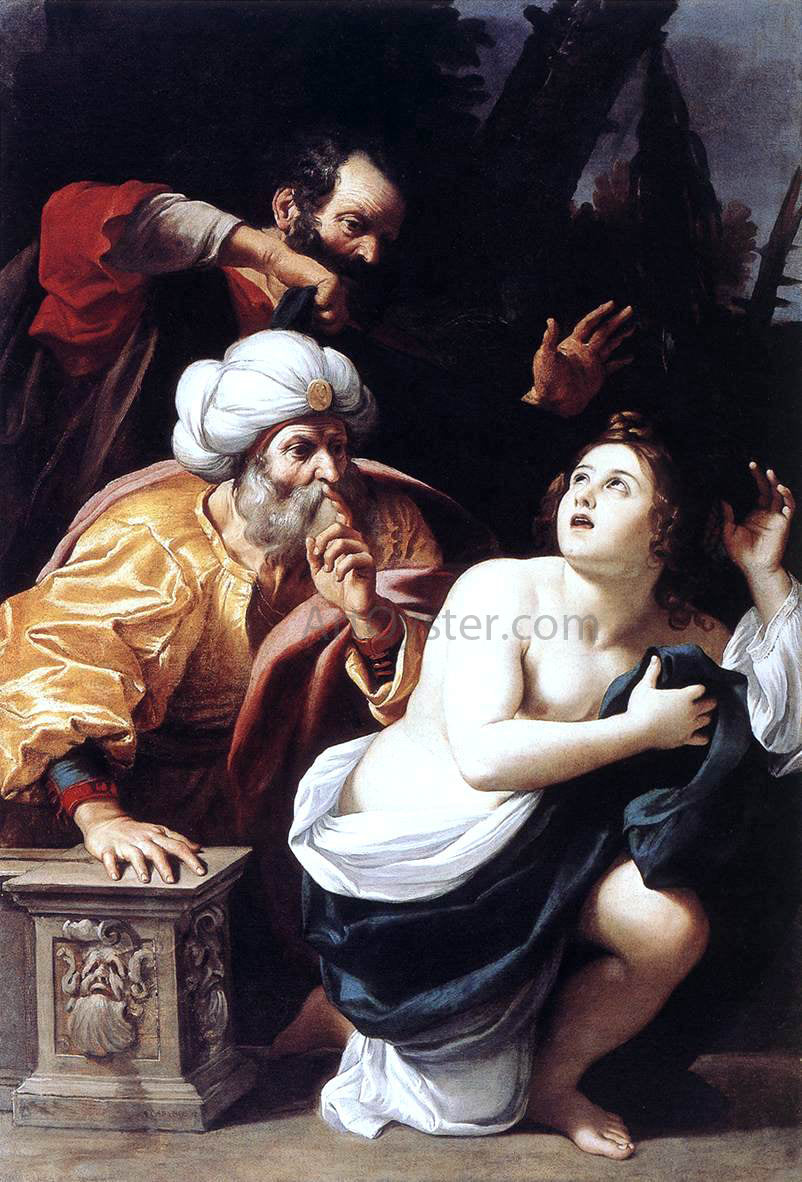 Sisto Badalocchio Susanna and the Elders - Canvas Print