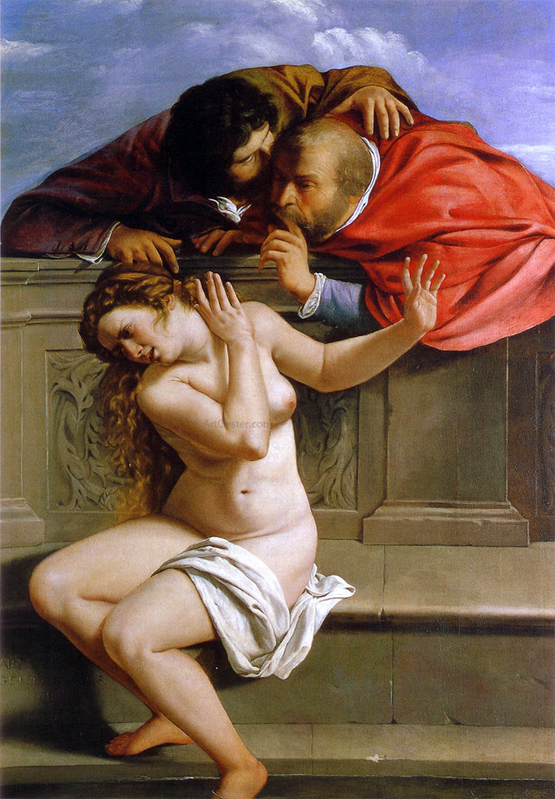 Artemisia Gentileschi Susanna and the Elders - Canvas Print