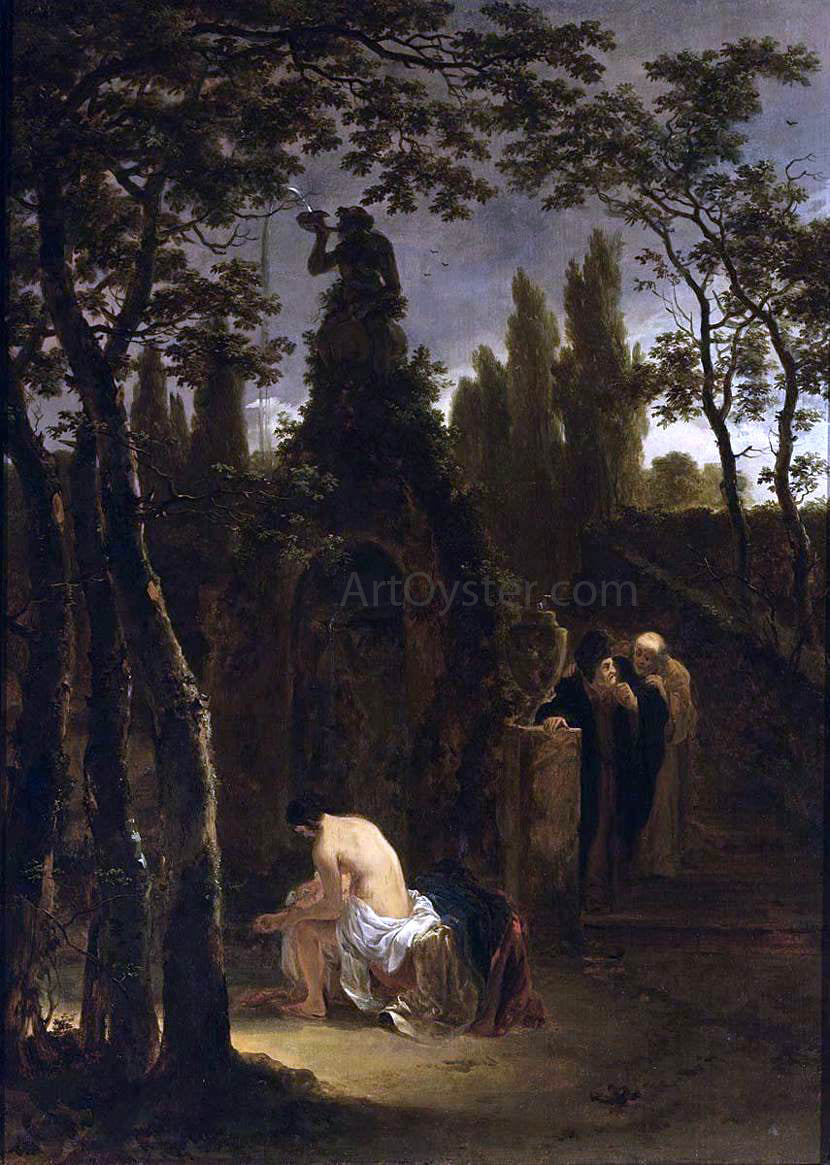 Jan Both Susanna and the Elders - Canvas Print