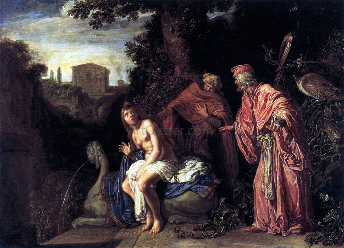 Pieter Lastman Susanna and the Elders - Canvas Print