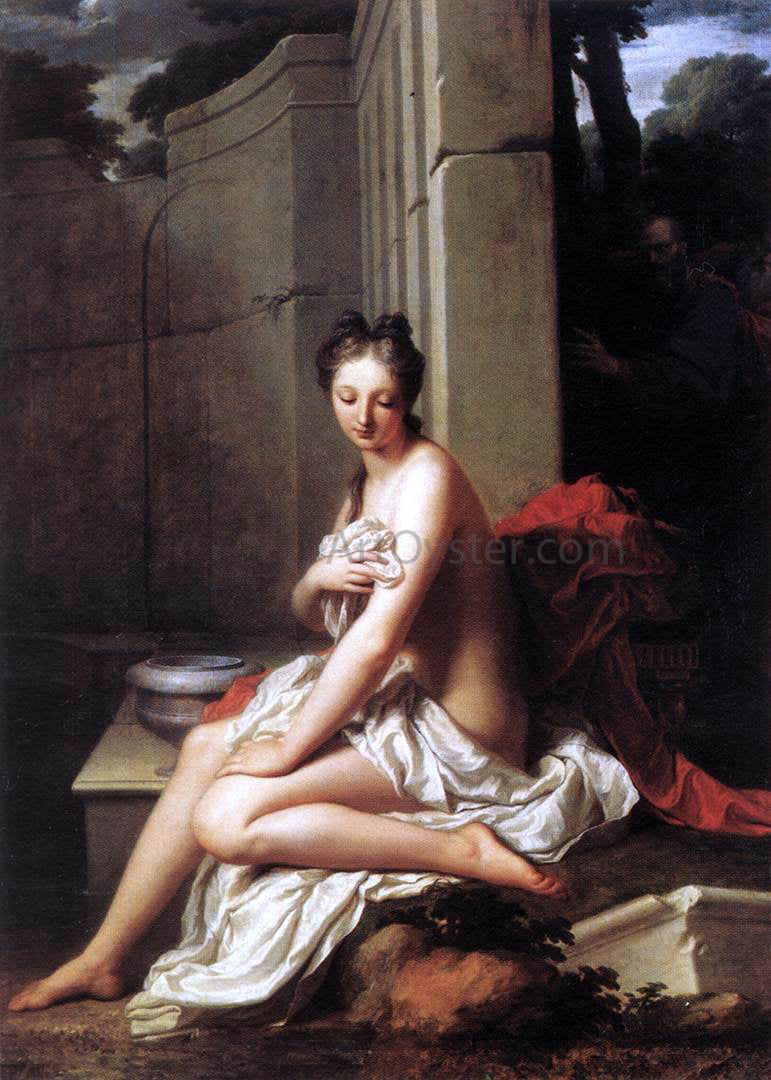 Jean-Baptiste Santerre Susanna at the Bath - Canvas Print