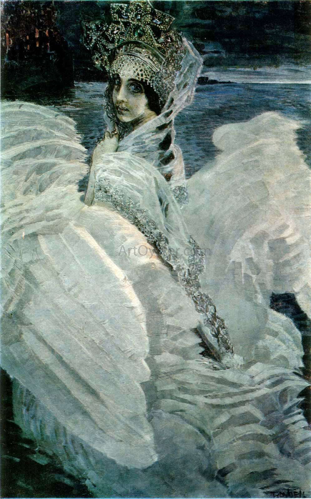 Michael Vrubel Swan-Princess - Canvas Print
