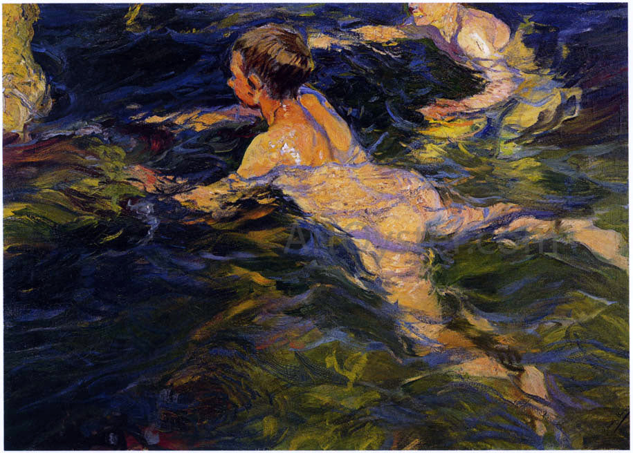 Joaquin Sorolla Y Bastida Swimmers, Javea - Canvas Print