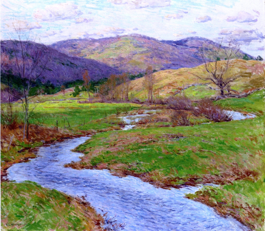 Willard Leroy Metcalf Swollen Brook (No. 2) - Canvas Print