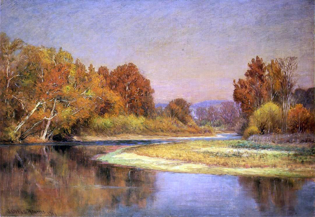 John Ottis Adams Sycamores on the Whitewater - Canvas Print