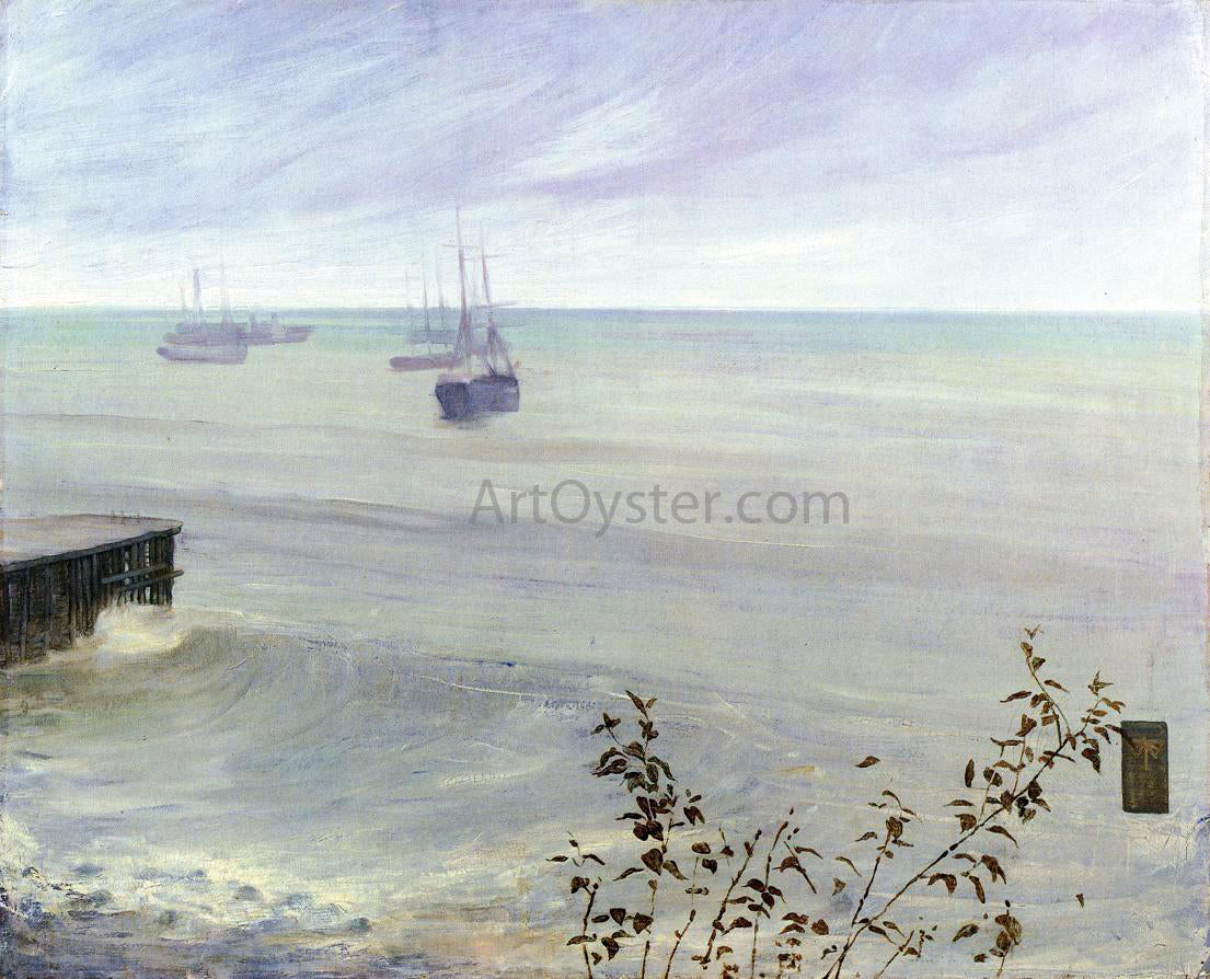 James McNeill Whistler Symphony in Grey and Green: The Ocean - Canvas Print