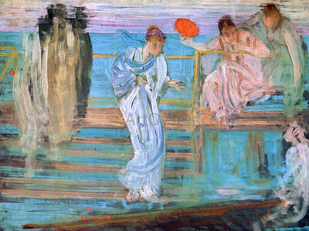 James McNeill Whistler Symphony in White and Red - Canvas Print
