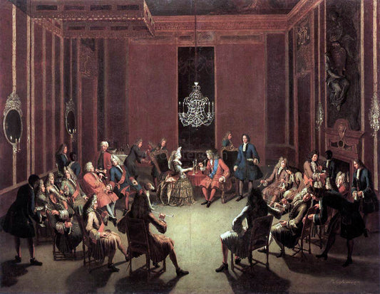 Paul Carl Leygebe Tabakskollegium of Frederick I - Canvas Print