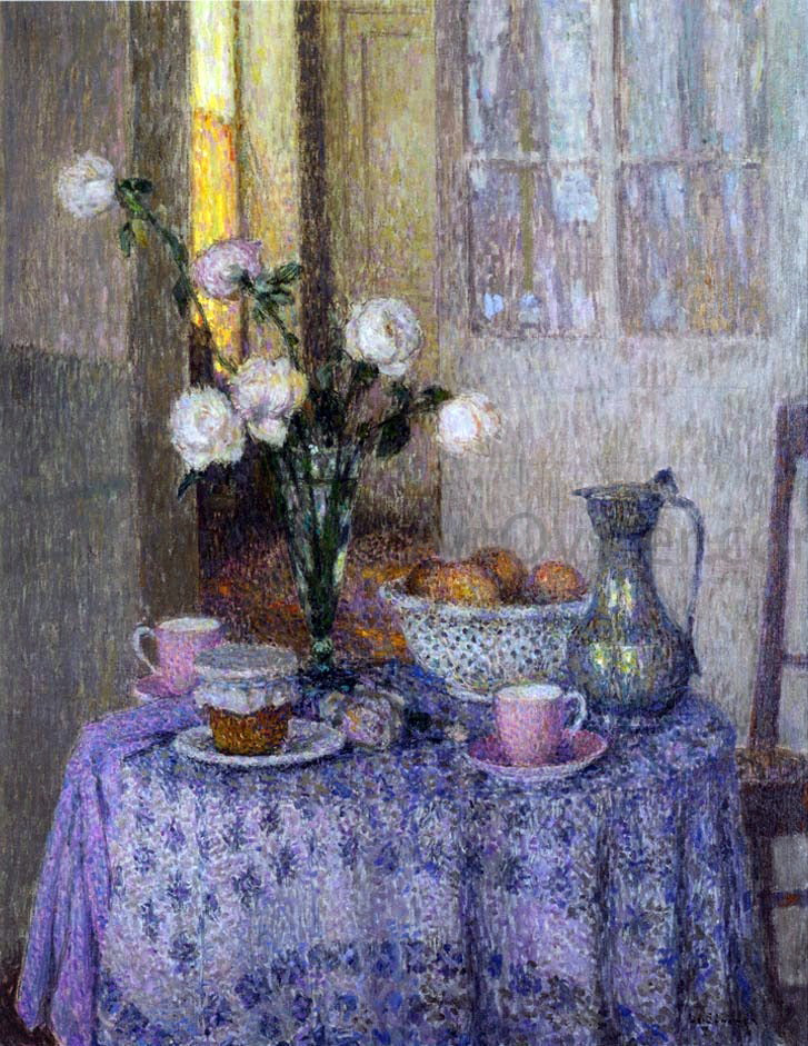 Henri Le Sidaner A Table in an Interior - Canvas Print
