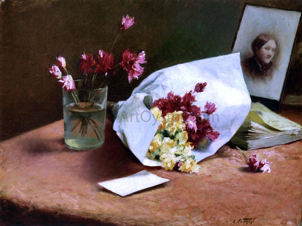 Edward Potthast Table Top Still Life - Canvas Print