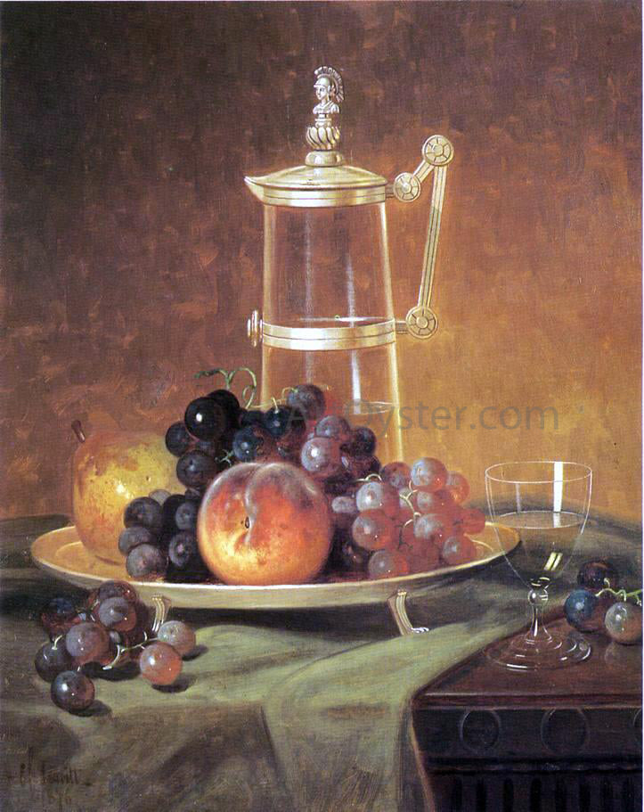 Edward C Leavitt Tabletop Still Life - Canvas Print