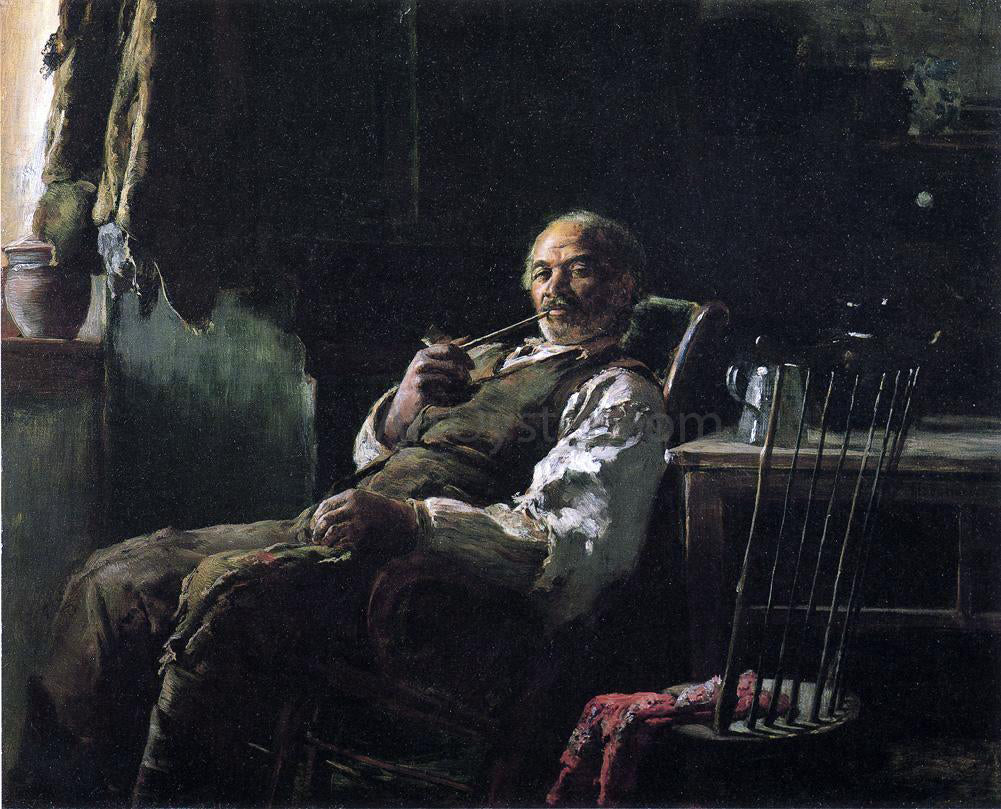 Thomas Hovenden Taking His Ease - Canvas Print