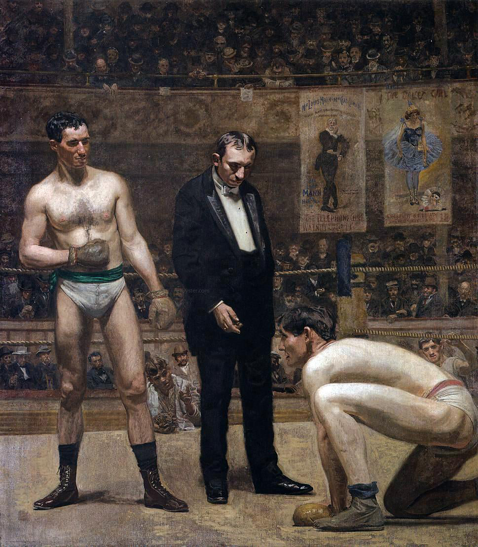Thomas Eakins Taking the Count - Canvas Print