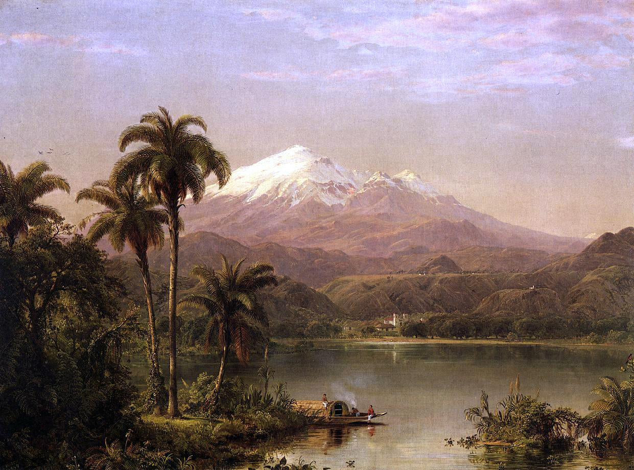 Frederic Edwin Church Tamaca Palms - Canvas Print