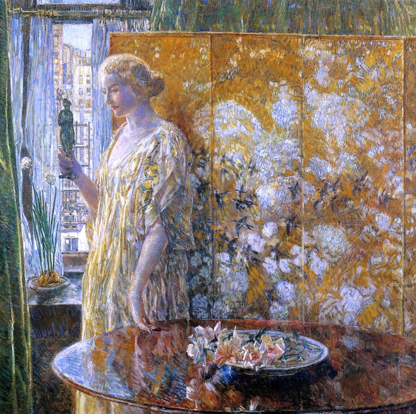 Frederick Childe Hassam Tanagra: The Builders, New York - Canvas Print