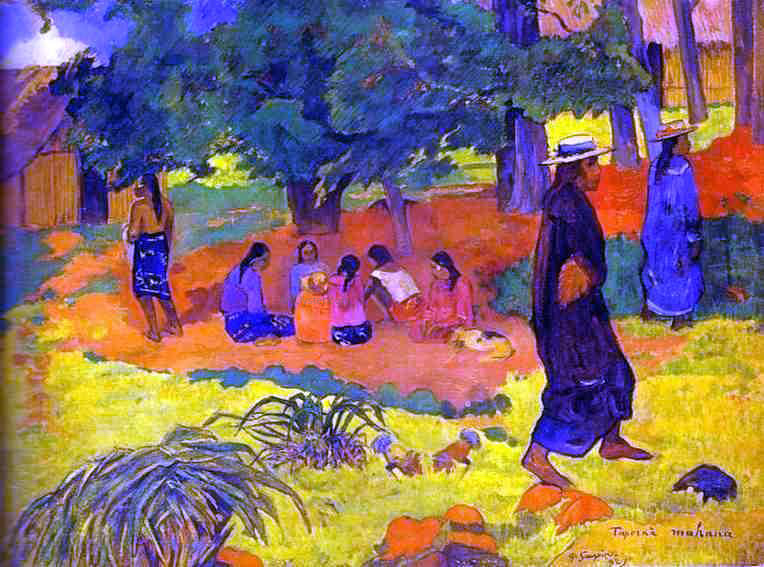 Paul Gauguin Taperaa Mahana - Canvas Print