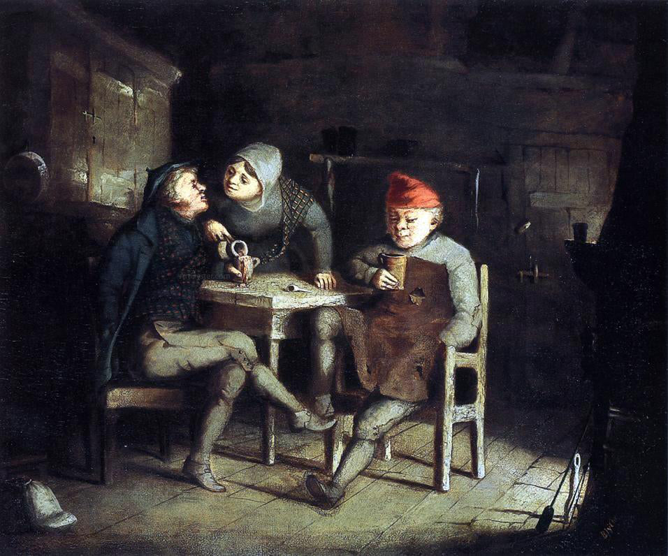 David Gilmore Blythe Tavern Scene - Canvas Print