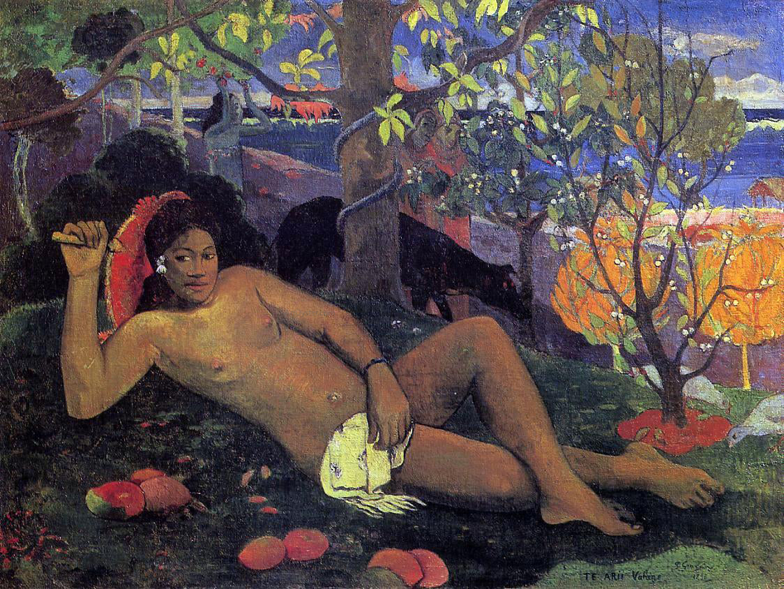 Paul Gauguin Te Arii Vahine (also known as The King's Wife) - Canvas Print