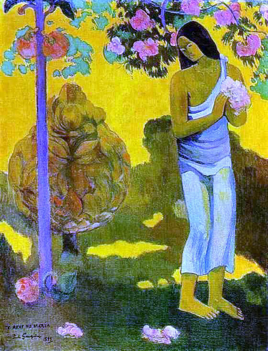 Paul Gauguin Te Avae No Maria (also known as Month of Mary) - Canvas Print