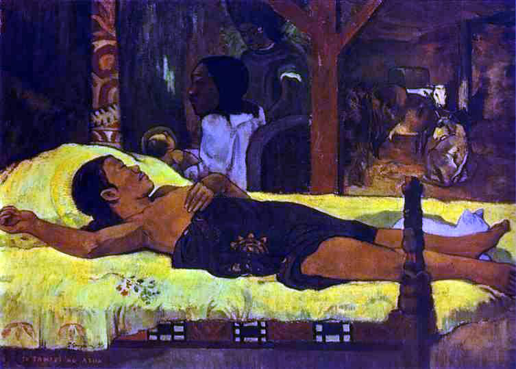 Paul Gauguin Te Tamari No Atua (also known as Nativity) - Canvas Print