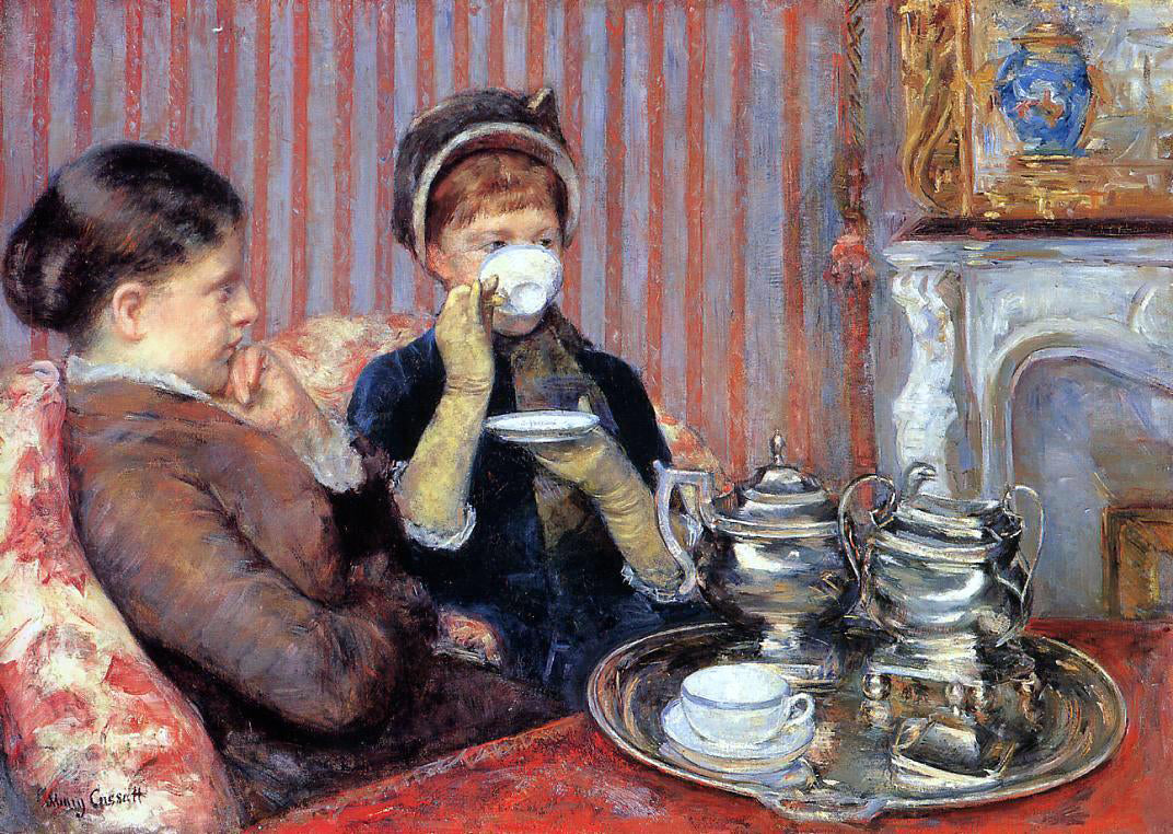 Mary Cassatt Tea - Canvas Print