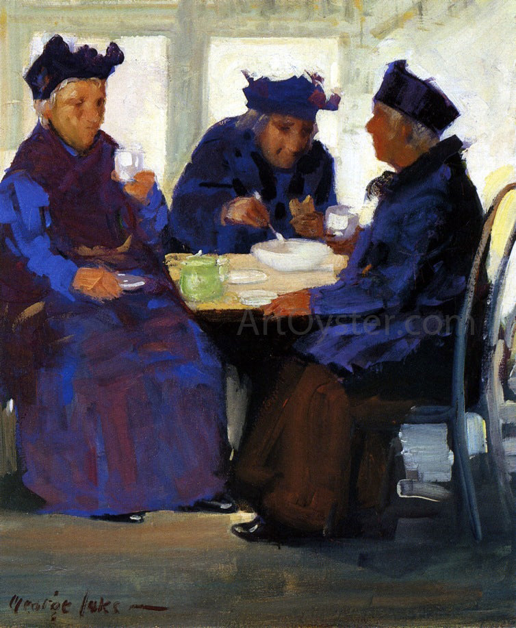 George Luks Tea Party - Canvas Print