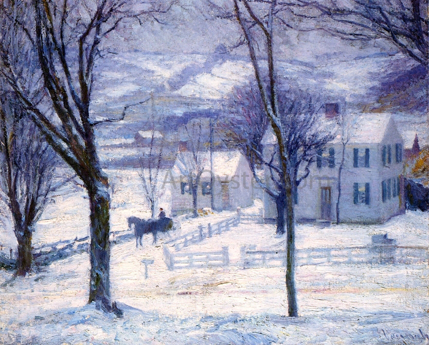 Robert Vonnoh Teacher Going Home - Canvas Print