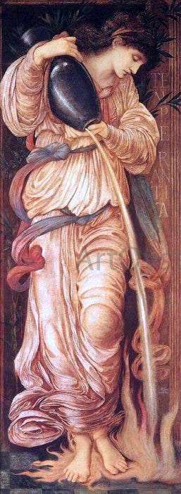 Sir Edward Burne-Jones Temperantia - Canvas Print