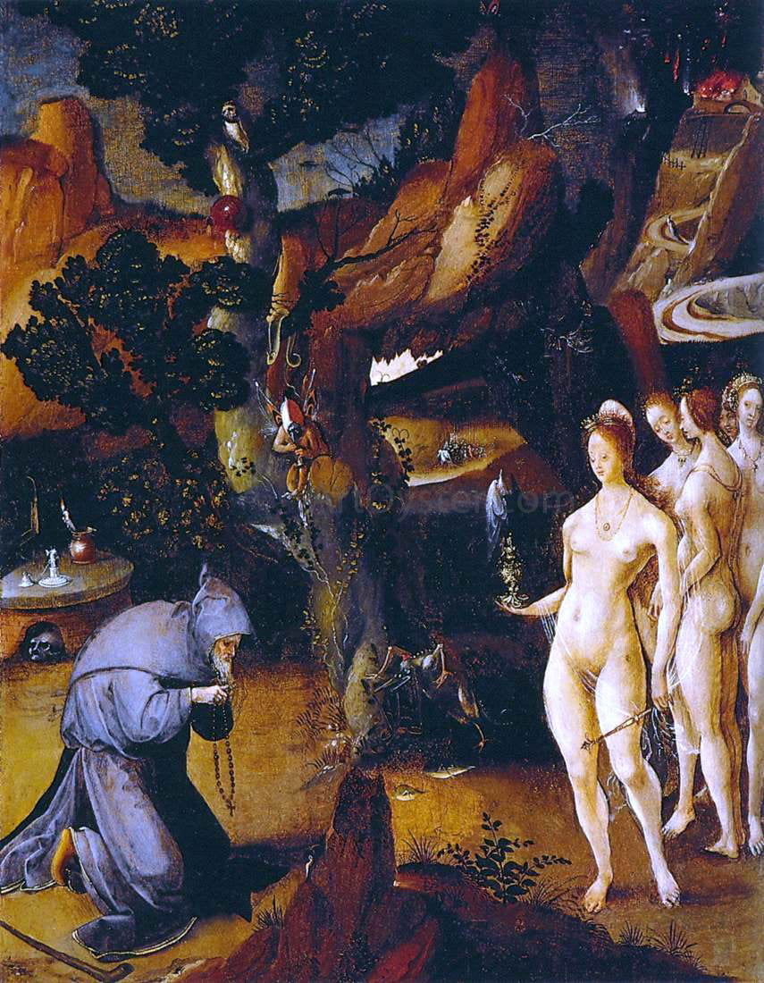 Jan Wellens De Cock Temptation of St Anthony - Canvas Print