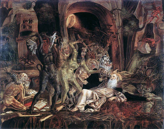 Bernardino Parenzano Temptations of St Anthony - Canvas Print
