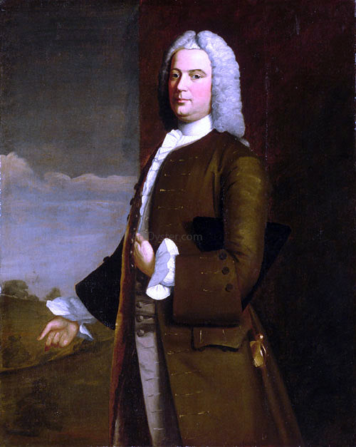 Robert Feke Tench Francis - Canvas Print