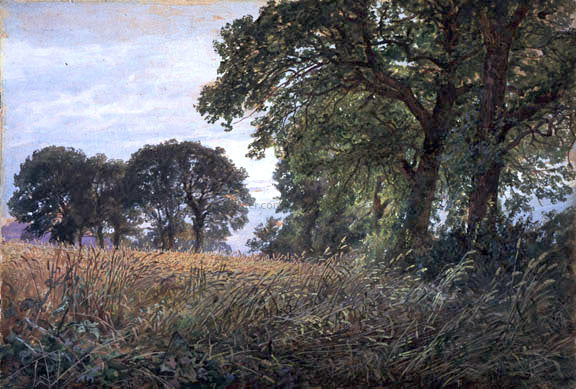 William Trost Richards Tennysons Farm, Farmington, Isle of Wight - Canvas Print