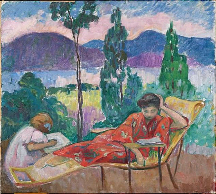 Henri Lebasque Terrace in Cannes - Canvas Print