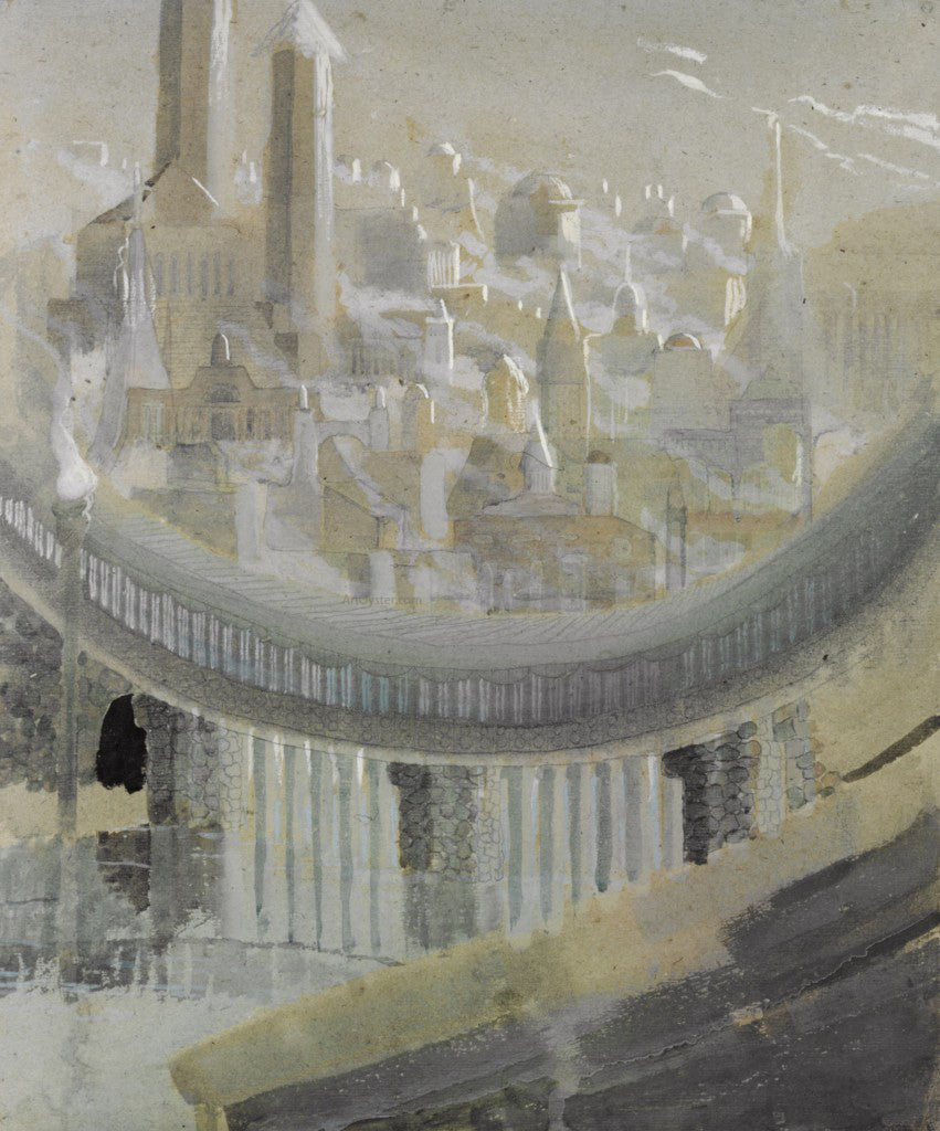 Mikalojus Ciurlionis The City - Canvas Print