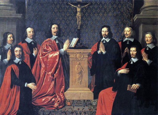 Philippe De Champaigne The Echevins of the City of Paris - Canvas Print