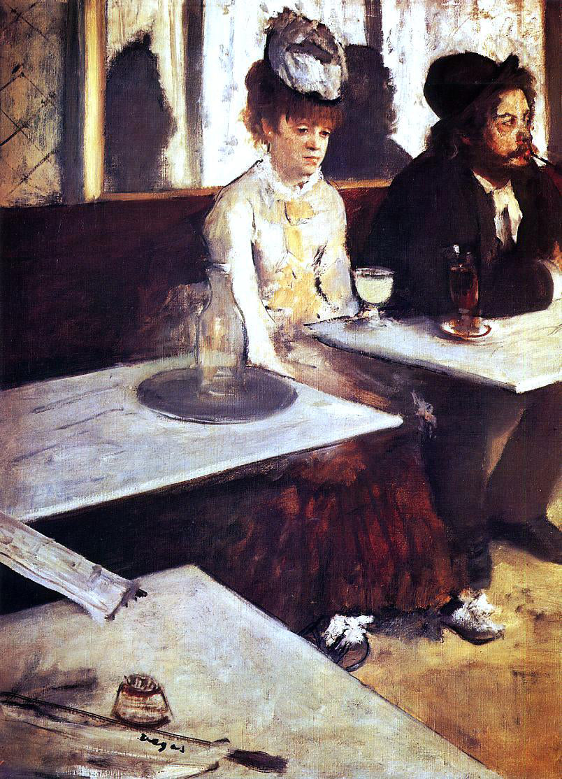 Edgar Degas The Absinthe Drinker - Canvas Print